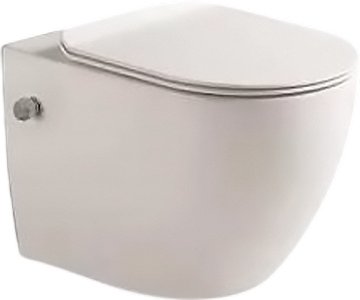 Унитаз подвесной SantiLine SL-5002SM-BD безободковый, с микролифтом 