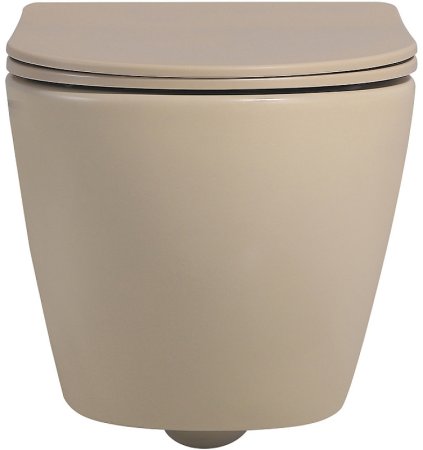 Унитаз Abber Bequem AC1100MBB подвесной Бежевый матовый с сиденьем Микролифт 