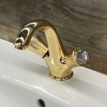 Смеситель для раковины Fiore VENERE SKY (SWAROVSKI®) 13OO0623, золото 