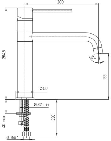 Смеситель для кухни Paini Cox 78CR579KM Хром 