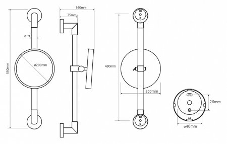 Косметическое зеркало Bemeta 112201172 