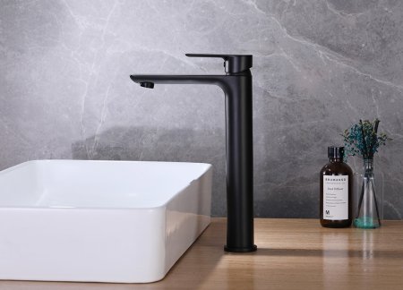 Смеситель ABBER Weiss Insel AF8011B для раковины, черный матовый 