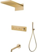 Душевая система Boheme Fusion 130-2-G Золото глянцевое