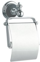 Держатель туалетной бумаги Boheme Vogue Nero 10181 с крышкой Хром