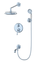 Душевая система встраиваемая WONZON & WOGHAND, Хром (WW-88939008-CR)