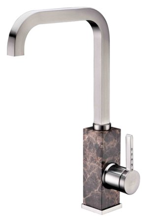 Смеситель Zorg Stone ZR 370 Y mocco nickel для кухонной мойки 