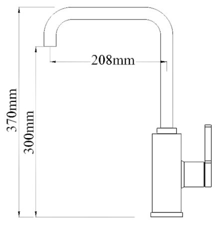 Смеситель Zorg Stone ZR 370 Y mocco nickel для кухонной мойки 