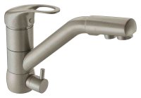 Смеситель для кухонной мойки Zorg Clean Water ZR 400 KF-12 серый беж