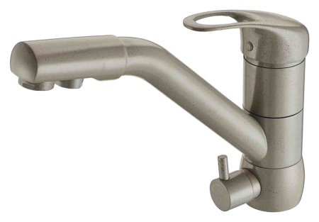 Смеситель для кухонной мойки Zorg Clean Water ZR 400 KF-12 серый беж 