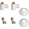 Комплект подключения для полотенцесушителя Point PN00012W 3/4"х1/2" г/ш (квадрат), белый