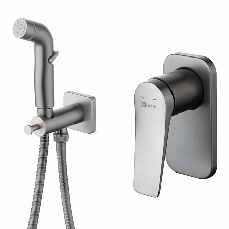 Смеситель Lemark Bronx LM3719GM для биде, графит 