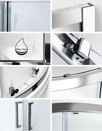 Душевой уголок WasserKRAFT Main 41S01 90x90 см 