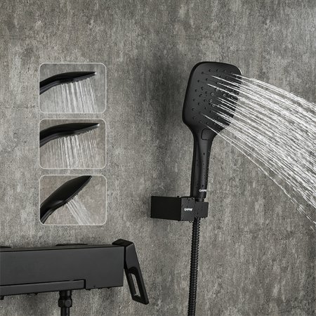 Смеситель для ванны Gappo G17-6 G3217-6 Черный матовый 