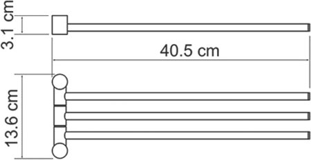 Полотенцедержатель WasserKRAFT K-1033 