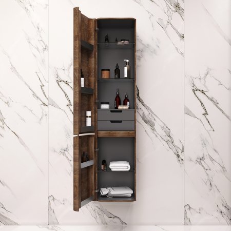 Шкаф пенал AM.PM Sensation 40 L M30CHL0406NF подвесной Орех 