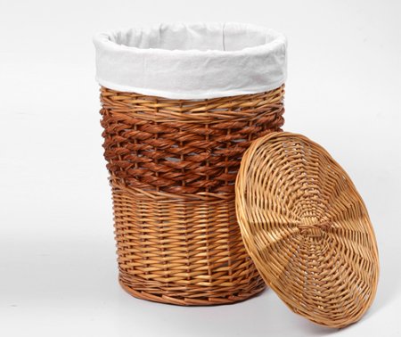 Корзина для белья WasserKRAFT Main WB-410-S светло-коричневая, малая 