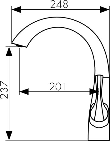 Смеситель для кухни Kaiser Comba 48033-1 Бронза 