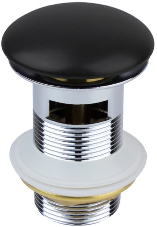 Донный клапан Bronze de Luxe 1001/1B click-clack Черный 