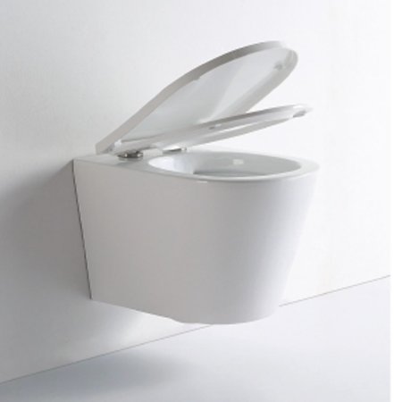 Унитаз CeramaLux NS-5178 подвесной Белый с сиденьем Микролифт 