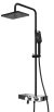 Душевая стойка WasserKRAFT A11401 Thermo с термостатом, черный/хром 