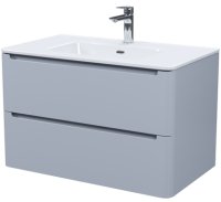 Тумба с умывальником, подвесная, 80 см, светло-серый, Edifice, IDDIS, подходит умыв. 0108000i28 (EDI80L0i95K)