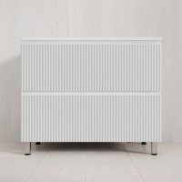 Тумба Style Line Марокко 100 напольная, с раковиной  LINE 1000*480, белый матовый
