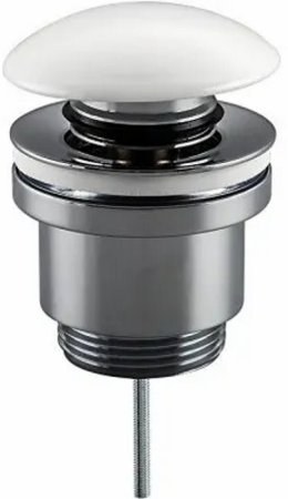 Донный клапан Frap F62-8 click-clack Хром Белый 