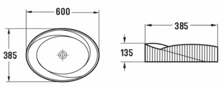 Раковина-чаша CeramaLux 60 78750MB Черная матовая 