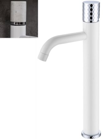 Смеситель для раковины Boheme Stick 122-W-MR-WHITE Белый 