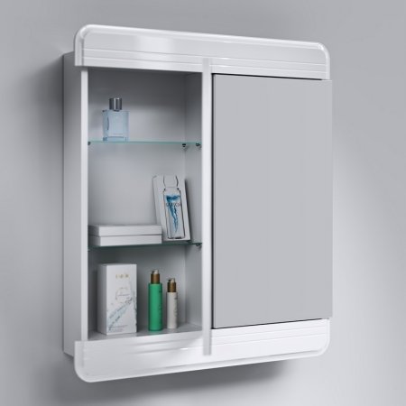 Зеркальный шкаф Aqwella Корсика 74 Kor.04.07 Белый 