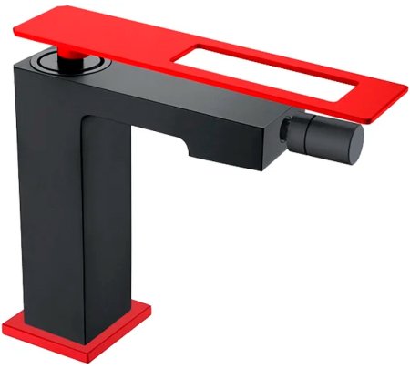 Смеситель для биде Boheme Q 146-BR Черный Красный 