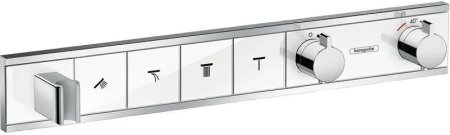 Смеситель для душа Hansgrohe RainSelect 15357400 с термостатом Белый Хром 