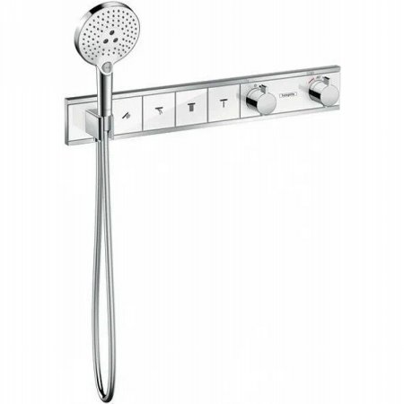 Смеситель для душа Hansgrohe RainSelect 15357400 с термостатом Белый Хром 