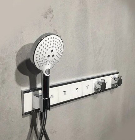Смеситель для душа Hansgrohe RainSelect 15357400 с термостатом Белый Хром 
