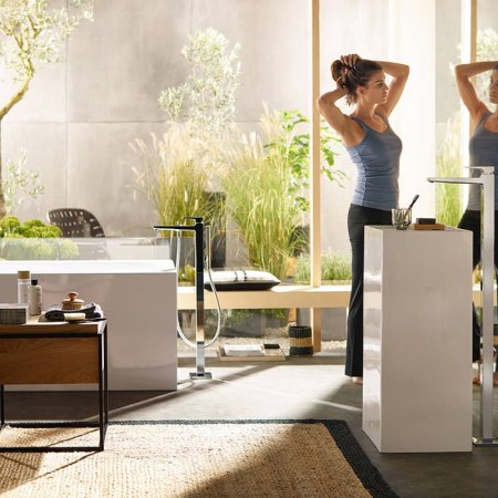 Смеситель для ванны Hansgrohe Metropol 32532990 Полированное золото 