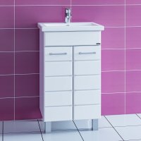 Тумба напольная Санта Омега 50 с умывальником Фостер 50