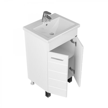 Тумба напольная Санта Омега 50 с умывальником Фостер 50 