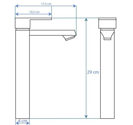 Смеситель для раковины без донного клапана Rea Mayson REA-B5102 