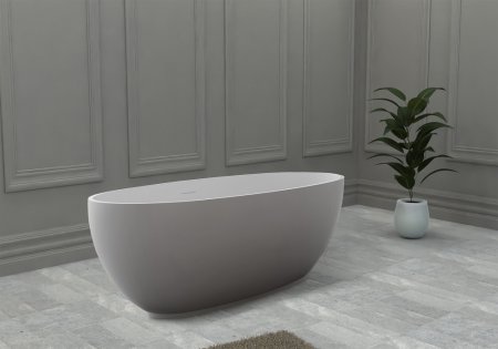 Ванна из искусственного камня ABBER Stein AS9641-1.7 белая матовая 