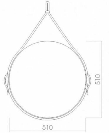 Зеркало Creto Bergen 51 10-D510 Коричневое 