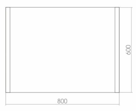Зеркало Creto Vessel 80 9-800600V с подсветкой с датчиком движения 