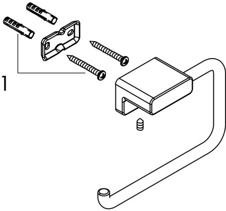 Держатель туалетной бумаги Hansgrohe AddStoris 41771140 Шлифованная бронза 