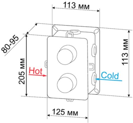Душевая система RGW Shower Panels SP-6143-01 50140801-01 Хром 