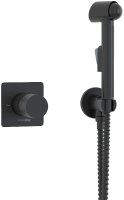 Гигиенический душ со смесителем WasserKRAFT A07436 Черный матовый