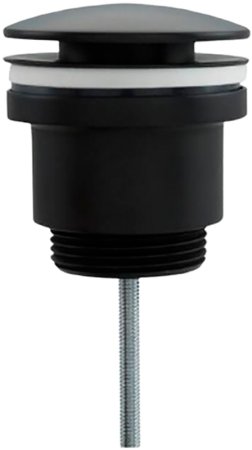 Донный клапан Frap F62-7 click-clack Черный матовый 