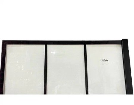 Душевая перегородка Paini 90 Walk-In 90G профиль Черный матовый стекло прозрачное с рисунком 