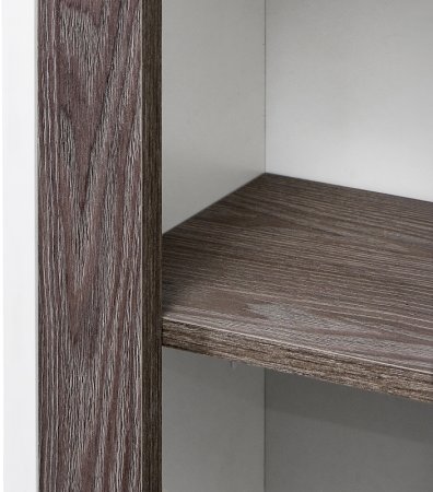 Шкаф пенал Aquaton Рене 31 1A222003NRC80 подвесной Белый Грецкий орех 