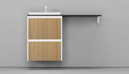 Тумба подвесная VELVEX Klaufs 56*60.2Y шатанэ-белый 