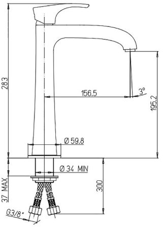 Смеситель для кухни Paini Lady 89OP579 Золото PVD 
