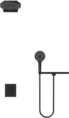 Душевая система Vincea Inspire VSFW-3I21T1RMB с термостатом Черная матовая 